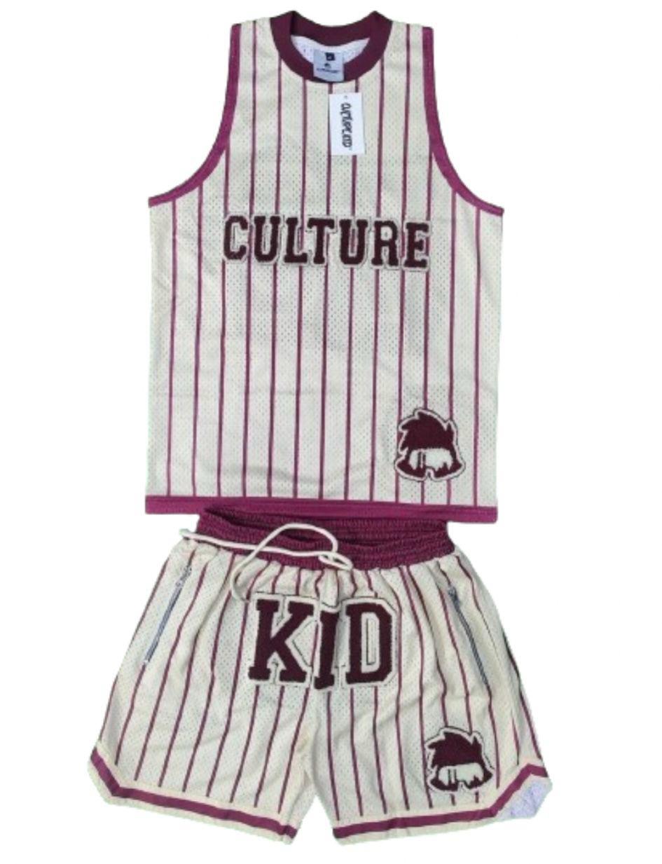 Culture Kid Chenille Pinstripe Set with matching bucket hat